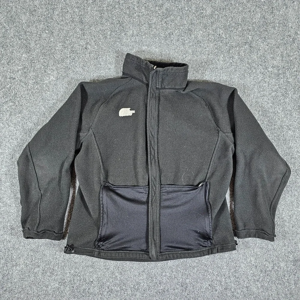 The North Face Reversible Fleece Zip Up Jacket Black Men's Size‎ Large Outdoors